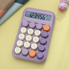 귀여운 컬러 계산기 사무실 학생 필수템 4가지 파스텔 컬러, 퍼플