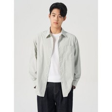에잇세컨즈 8SECONDS 60수 코튼 포플린 오버핏 셔츠 라이트 그린 (424264LY2L) 424264LY2L 140486