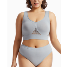 빅사이즈 편안한 스포츠면브라세트