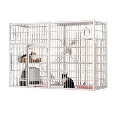 울타리 철제 대형 집 애묘 이동장 고양이장 격리 철망 접이식 고양이철망 하우스 철장 케이지, 10. 142x54x130cm