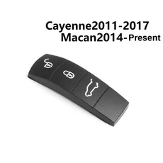 쿠쿠스토어 포르쉐 마칸 카이엔 파나메라 718 911 차량 리모컨 키 고무 버튼 가죽, 02 14-23 MACAN key leat
