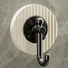 輕奢掛鉤批發塑料粘膠強力承重多功能免打孔衛生間壁掛式無痕粘鉤, 1個, 奶油白1個裝:/5份