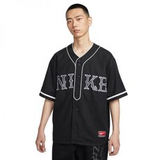 나이키 라이프 반소매 빈티지 스포츠 탑 M - 블랙 화이트 IF2230-010