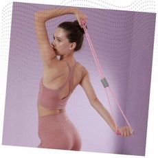 고탄성 실리콘 스트레칭 손잡이 밴드 필라테스 요가 재활 근력 운동 헬스 힙업 탄력 홈트 홈트레이닝, 퍼플, 1개