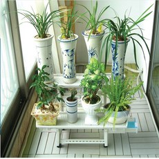 다용도 조립식 물받이 정리대 2단 화분 선반 ide*030cT, 본상품선택, 상세페이지 참조, 1개