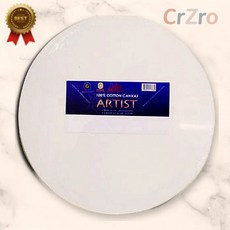 아티스트 피닉스 면천 원형 캔버스 50x50cm 1개입 유화 아크릴화 대형 원형 화판