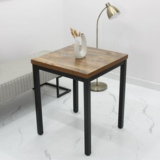 2인용 조립식 철제 업소용 식탁 600 x 600 정사각 철제 간편 조립형 테이블, 18. 비앙코