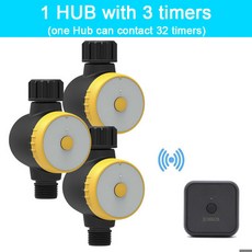 스마트 정원 와이파이 관개 타이머 자동 급수 컨트롤러 밸브 시스템 드립 신제품, 01 CHINA, 08 3 timer with HUB