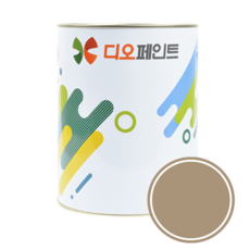 디오페인트 광택스 가구 방문 몰딩 수성 페인트 반광, 1개, 1L, 뉴트럴 25 탠브라운