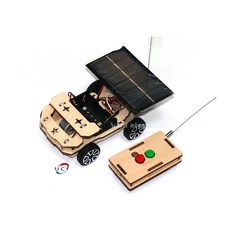 UCI電子 DIY太陽能無線遙控車材料包 科學實驗科技發明 手工製作拼裝玩具, 1個