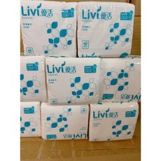 Livi優活 抽取式柔紙巾 300抽x10包 超值面紙, 1個