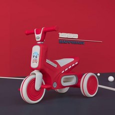 HAPPY BABY 新款兒童三輪車 寶寶溜娃車 腳踏車 帶音樂, 中國紅, 1個