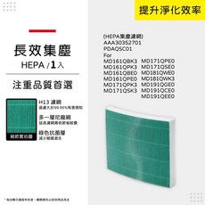 LG 樂金 除濕機濾網外掛框 H13等級濾網, 1個, 長效型集塵HEPA/單入, MD-HEPA-TW*1