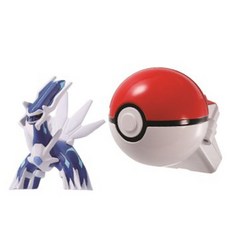 POKEMON 精靈寶可夢 POKETORUZE寶可夢收服球 帝牙盧卡款，重現經典捕捉樂趣，安全材質，寶可夢迷必備, 1個