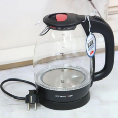 남양 룩스 글라스 청색무드램프 전기주전자 1.7L, 단품