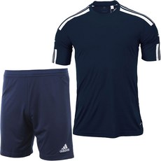 아디다스 반팔티 반바지 반팔 티셔츠 운동복 세트 남여공용 트레이닝복 네이비 + ALS 마스크