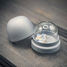 加厚磨砂骰盅 防作弊KTV喝酒遊戲色盅 可拆卸夜店骰子整套 酒吧娛樂骰盅, 橙色,十個, 1個