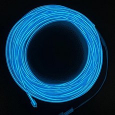 흐르는 러닝 네온 와이어 댄스 파티 분위기 장식 램프 로프 튜브 방수 다색, 1개