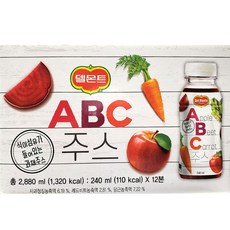 델몬트 ABC주스 240ml x 12입, 1ml, 12개