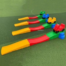 카 슬라이딩 미끄럼틀 3단 트랙 키즈카페 자동차 정글짐 키즈펜션 유치원, 1개