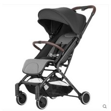 uonibaby嬰兒推車可坐可躺輕便摺疊寶寶傘車便攜式新生兒手推車, 酷黑:酷黑