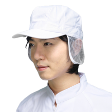 남자창모자 주방 위생 조리모자 급식실 영양사 식품위생, 1개, 백색