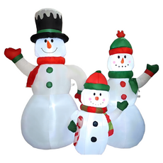 180公分聖誕節充氣佈置 聖誕老公公雪人麋鹿 聖誕裝飾, 白色，紅色，綠色, 1個