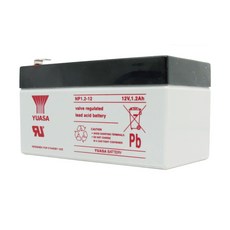 YUASA 湯淺 NP1.2-12 12V1.2Ah 鉛酸電池 不斷電系統 UPS 辦公設備 POS系統, 1個, 1個裝