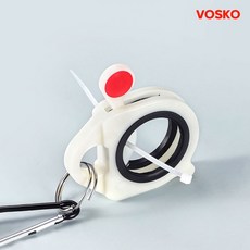 보스코 휴대용 케이블 타이 홀더 원형 고정걸이 타이 정리 보관 전선, 1개, 베이지