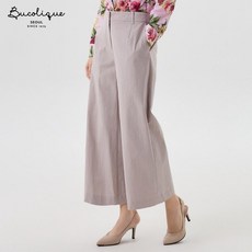 비꼴리끄 면 뒷밴딩 세미 와이드 팬츠 B262WS1020 705171