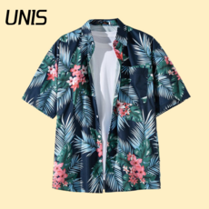 UNIS 하와이안 반팔 셔츠