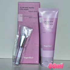 [본사정품] 콜라겐 물광 랩 마스크 비건이펙트 슬로우 앤 에이징 80ml, 2개