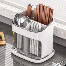봄아리 물빠짐 수저통, 1개, 화이트 1개, 화이트