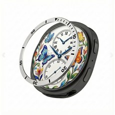 갤럭시워치8 호환 타임 메탈 베젤링, 실버