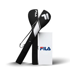 휠라 하프백 그래비티 시프트 골프가방 하프주머니 10개수납, 블랙