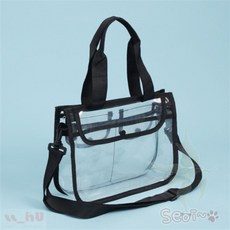 서이 방수 투명 크로스백 블랙 방수팩가방