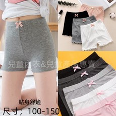 爆款女童安全褲 短褲 蝴蝶結三分褲 滾邊蝴蝶結安全褲 打底褲 防走光褲 安全褲