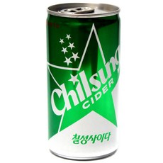 롯데 칠성사이다 캔, 210ml, 2개