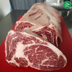 Halal Australian Fresh Beef Sirloin 호주산 하랄 소고기 냉장등심추리 스테이크용, 2개, 500g
