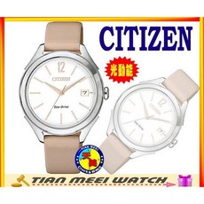 CITIZEN 星辰 FE6141-19A 光動能腕錶 粉色錶帶