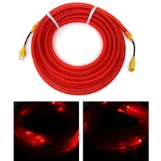LED 윙카호스 태양광 충전 경고등 10M 조도센서 자동점멸 안전사고방지 도로공사 건설현장용, 1개