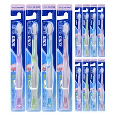 2080 敏感雙重細軟毛牙刷, 12個, 1入