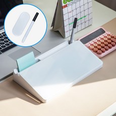 101도 강화유리 미니 화이트보드 데스크 오거나이저 핸드폰 거치 TB-3017, 단품