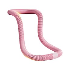 輕巧波浪按摩呼啦圈，組裝方便，瘦腰健身，環保材質，時尚設計, 粉色, 1個, 1.5kg