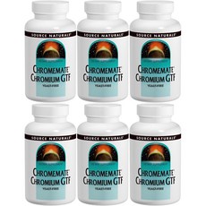 소스내추럴스 크롬메이트 크롬 GTF 200mcg 테블릿, 120개, 6개