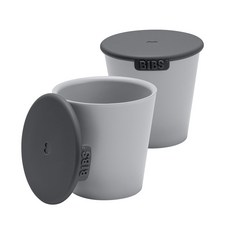 BIBS 丹麥 學習杯 (2入組), 雲灰, 1個
