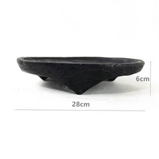 미니 전통 다과상 티테이블 차상 반상 교자상 개다리소반 탄화목, 1개, 4_삼각대 원형 소형