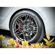 土城輪胎王 FT120 19吋旋壓鋁圈 平光灰 5/108 5/112 5/114.3 樹枝狀, 1個