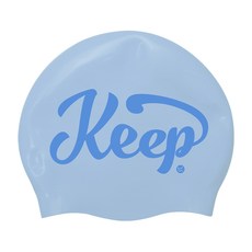 킵수모 실리콘수영모자 노링클캡, 파스텔블루, 1개