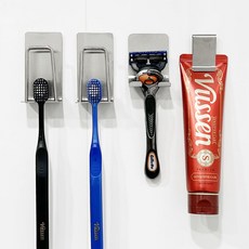 마네오 304 스텐 칫솔걸이 2인 세트, 스텐 304 칫솔걸이 2인 세트